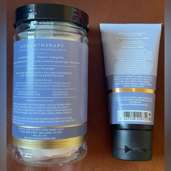 BNWT! Bath&BodyWorks, Self Care Bundle!Lavender Vanilla,Shower Steamers +SLEEP🧴 - Picture 2 of 13